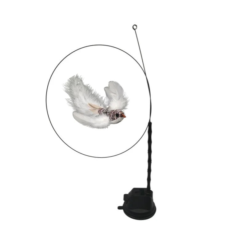 Rebound Bird Cat Toy — Snowwing bird style