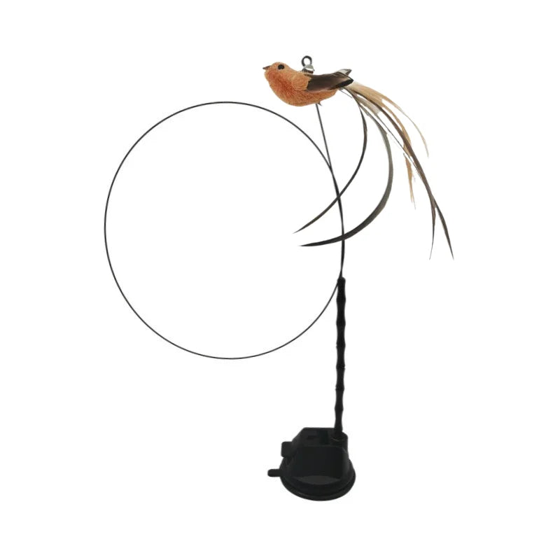 Rebound Bird Cat Toy — Golden Tail bird style